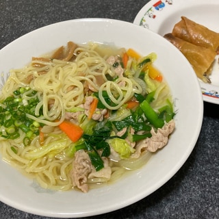 野菜たっぷり☆塩ラーメン